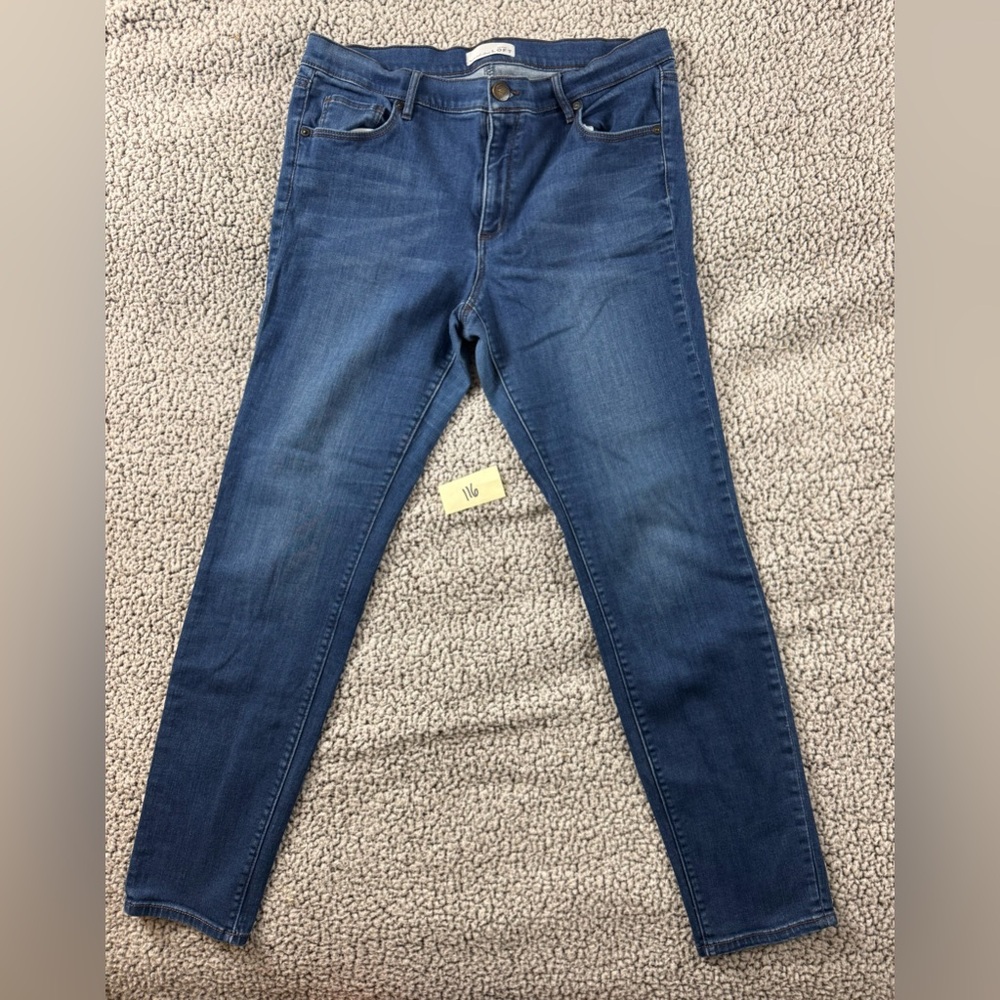 Ann Taylor LOFT Blue Denim Modern Skinny Jeans size 31/12